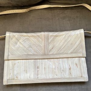 Vintage Eel Leather Purse Clutch